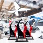 Tiga trofi penghargaan yang diraih XPENG Indonesia pada ajang IIMS 2026, yakni Best Premium EV Sedan, Best Premium MPV, dan Best Booth (Car >750 sqm), dipamerkan di area booth XPENG yang berkonsep futuristik.