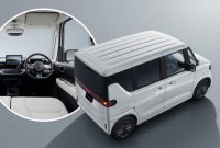 Tampilan eksterior dan interior BYD Racco yang resmi diperkenalkan jelang peluncuran di Jepang. Mobil listrik mungil ini mengusung desain boxy khas kei car dengan pintu geser serta kabin modern berlayar sentuh floating dan panel instrumen digital.