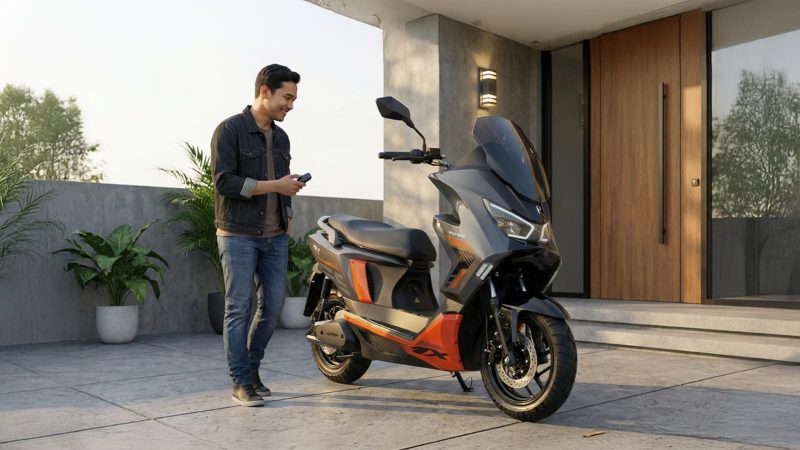 Tips Mudik : Polytron EV App yang memungkinkan pengguna motor listrik Polytron FOX-R mengunci dan membuka kendaraan secara praktis melalui fitur Bluetooth Key, menghadirkan pengalaman berkendara yang lebih modern dan terhubung.