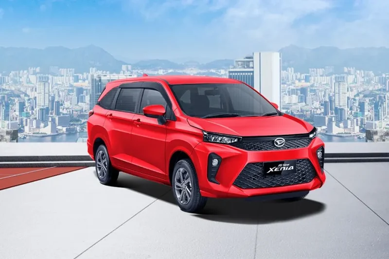Tampilan Daihatsu Xenia terbaru berwarna merah dengan desain modern dan sporty, menjadi salah satu model andalan PT Astra Daihatsu Motor dalam program promo DAIFIT 2026 menyambut Ramadan dan Idul Fitri.