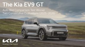 Kia EV9 GT saat menjalani uji komparatif Auto Bild di Jerman, di mana SUV listrik ini berhasil meraih peringkat pertama berkat kombinasi performa, kenyamanan, dan kemudahan penggunaan
