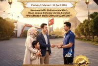 Program DAIFIT 2026 dari Astra Daihatsu menawarkan kemudahan pembelian mobil selama periode 1 Februari–30 April 2026, dengan kesempatan mendapatkan 9 paket umroh bagi pelanggan beruntung.
