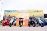 Deretan motor listrik VinFast dipamerkan dalam rangkaian “Vietnam Tour 2026” di Indonesia, menampilkan lini e-scooter andalan yang akan segera diluncurkan ke pasar Tanah Air.