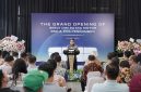 Constantinus Herlijoso, Sales and Channel Director Geely Auto Indonesia, saat memberikan sambutan pada peresmian Geely DPM BSD dan Pos Pengumben di Tangerang