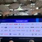 Deretan merek otomotif peserta dipamerkan dalam konferensi pers GIIAS 2026 di Jakarta, Selasa (26/5/2026). Ajang otomotif tahunan tersebut akan digelar di ICE BSD City pada 30 Juli hingga 9 Agustus 2026 dengan menghadirkan lebih dari 60 merek kendaraan.
