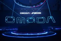Display OMODA O4 EV sebelum prosesi unveiling