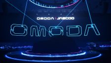 Display OMODA O4 EV sebelum prosesi unveiling