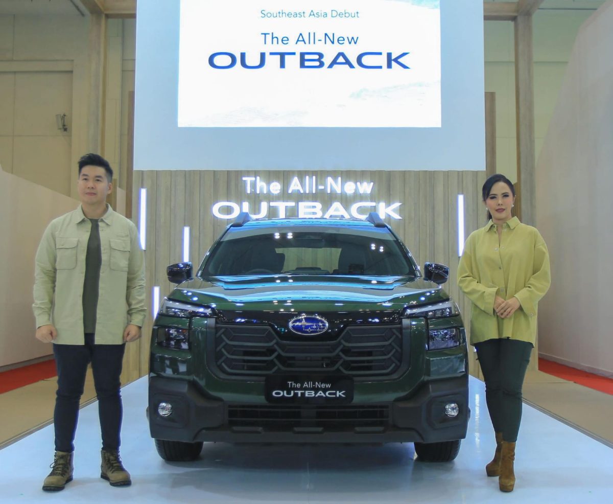 PELUNCURAN: Executive General Manager Subaru Indonesia, Edward Kencono, memperkenalkan The All-New Subaru Outback generasi ketujuh pada ajang GIIAS 2026 di ICE BSD, Tangerang, Rabu (29/7/2026). Indonesia menjadi negara pertama di Asia Tenggara yang meluncurkan SUV flagship terbaru Subaru.