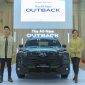PELUNCURAN: Executive General Manager Subaru Indonesia, Edward Kencono, memperkenalkan The All-New Subaru Outback generasi ketujuh pada ajang GIIAS 2026 di ICE BSD, Tangerang, Rabu (29/7/2026). Indonesia menjadi negara pertama di Asia Tenggara yang meluncurkan SUV flagship terbaru Subaru.