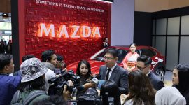 PELUNCURAN: PT Eurokars Motor Indonesia (EMI) resmi meluncurkan tiga model terbaru Mazda, yakni The All-New Mazda CX-5, The New Mazda CX-30, dan The All-New Mazda 6e Fastback pada ajang GAIKINDO Indonesia International Auto Show (GIIAS) 2026 di ICE BSD City, Tangerang, Selasa (29/7/2026). Peluncuran ini menandai babak baru Mazda di Indonesia setelah peresmian pabrik perakitan pertamanya di Citeureup, Jawa Barat.