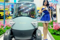 Midget X, mobil listrik konsep Daihatsu yang terinspirasi dari legenda bemo, tampil menjadi salah satu daya tarik di booth Daihatsu pada ajang GIIAS 2026 di ICE BSD, Tangerang.