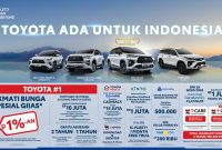 Toyota menghadirkan beragam promo spesial selama GIIAS 2026, mulai dari bunga spesial 1%-an, cashback hingga Rp15 juta, gratis asuransi, program trade-in, hingga berbagai keuntungan tambahan bagi pelanggan.