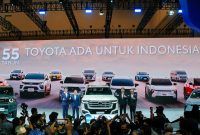 PT Toyota-Astra Motor (TAM) memperkenalkan jajaran kendaraan terbaru dalam perayaan 55 Tahun Toyota Ada untuk Indonesia di GIIAS 2026, ICE BSD City, Tangerang. Toyota meluncurkan New Land Cruiser 300 Hybrid EV dan bZ4X Touring Battery EV, serta menampilkan sejumlah model terbaru lainnya.