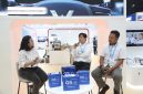 Senior Expert Product Engineering GS Battery, Aditya, saat menjelaskan GS Astra EV Auxiliary Battery dalam Sharing Session di booth Astra Otoparts pada Automechanika 2026, PIK 2, Tangerang, Sabtu (26/9/2026).