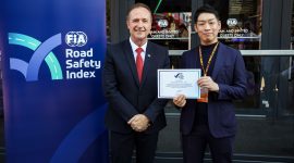 Honda menjadi perusahaan pertama di dunia yang meraih peringkat 5 Bintang dalam FIA Road Safety Index. Penghargaan tersebut diserahkan di Autodromo Nazionale Monza, Italia, bertepatan dengan Formula One Grand Prix Italia, Jumat (11/9/2026).