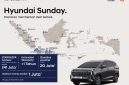 Hyundai Sunday digelar serentak di 80 titik pada 20 September 2026. Program ini menghadirkan test drive, pemeriksaan kendaraan gratis, promo servis, hingga penawaran STARGAZER Cartenz.