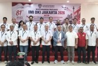 Ir. Rudi Bratanusa Eka resmi terpilih sebagai Ketua Umum IMI DKI Jakarta periode 2026–2030 dalam Musyawarah Provinsi IMI DKI Jakarta di Gedung KONI DKI Jakarta, Sabtu (29/8/2026).