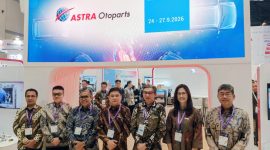 Astra Otoparts menghadirkan ekosistem otomotif terintegrasi dalam gelaran Automechanika Jakarta 2026 di PIK 2, Tangerang, Kamis (24/9/2026).