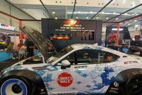 Mobil modifikasi yang dipajang di area pameran RFK dalam ajang IMX 2026 di ICE BSD, Tangerang, Jumat (9/10/2026). RFK memperkenalkan teknologi pemadam api untuk mendukung keselamatan kendaraan, termasuk sistem fire suppression.