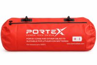 Produk PORTEX Power Tech Shield berupa pelindung tahan api yang dirancang untuk membantu mengisolasi kebakaran pada kendaraan listrik (EV) dan objek lain yang menggunakan baterai lithium-ion. Produk ini diklaim memiliki ketahanan terhadap suhu api hingga 1.600 derajat Celsius