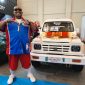 Suzuki Jimny Katana bergaya Chicano lowrider bernama Kalong Nos karya Anindito Adhi Rahman alias Banditoz dipamerkan dalam ajang IMX 2026 di ICE BSD, Tangerang, Sabtu (10/10/2026).