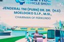 Ketua Umum Periklindo, Moeldoko, menyampaikan sambutan dalam kegiatan Periklindo Electric Vehicle Show (PEVS) 2026.
