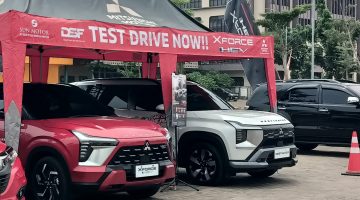 Sejumlah unit Mitsubishi Xforce HEV dan Destinator disiapkan untuk memberikan kesempatan kepada masyarakat mencoba langsung SUV Mitsubishi sekaligus mengenal jajaran produknya.