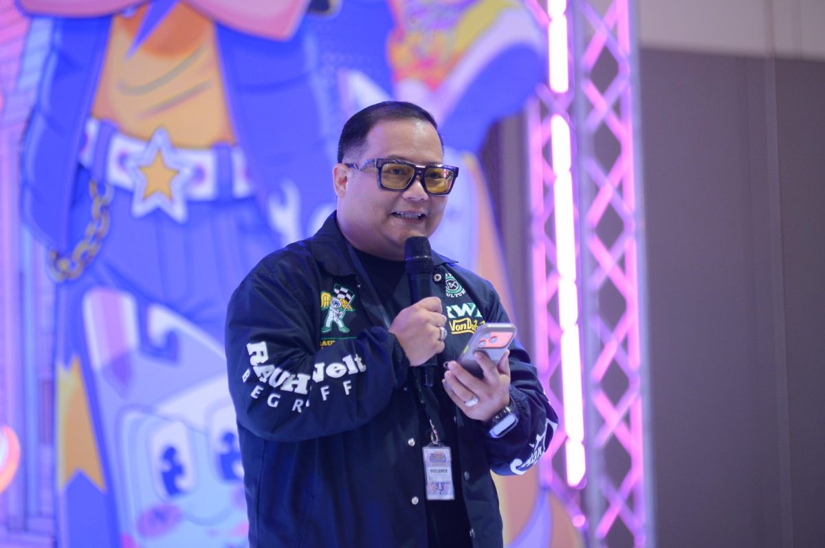 Project Director IMX, Andre Mulyadi, menyampaikan keterangan dalam rangkaian acara Indonesia Modification & Lifestyle Expo (IMX) 2026 di ICE BSD City, Tangerang, Jumat (9/10/2026).