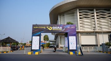 Persiapan GIIAS Semarang 2026 di Muladi Dome UNDIP, Semarang, menjelang pembukaan pada 30 September 2026.