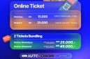 Promo tiket bundling GIIAS Makassar 2026 melalui aplikasi Auto360 menawarkan harga Rp25.000 untuk dua tiket pada hari kerja (weekdays) dan Rp45.000 pada akhir pekan (weekend). Promo ini memberikan penghematan hingga Rp5.000 dibandingkan pembelian tiket satuan. GIIAS Makassar 2026 berlangsung pada 28 Oktober–1 November 2026 di Summarecon Mutiara Makassar Convention Center (SMMCC).