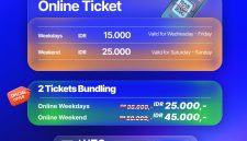 Promo tiket bundling GIIAS Makassar 2026 melalui aplikasi Auto360 menawarkan harga Rp25.000 untuk dua tiket pada hari kerja (weekdays) dan Rp45.000 pada akhir pekan (weekend). Promo ini memberikan penghematan hingga Rp5.000 dibandingkan pembelian tiket satuan. GIIAS Makassar 2026 berlangsung pada 28 Oktober–1 November 2026 di Summarecon Mutiara Makassar Convention Center (SMMCC).
