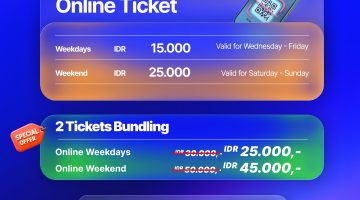 Promo tiket bundling GIIAS Makassar 2026 melalui aplikasi Auto360 menawarkan harga Rp25.000 untuk dua tiket pada hari kerja (weekdays) dan Rp45.000 pada akhir pekan (weekend). Promo ini memberikan penghematan hingga Rp5.000 dibandingkan pembelian tiket satuan. GIIAS Makassar 2026 berlangsung pada 28 Oktober–1 November 2026 di Summarecon Mutiara Makassar Convention Center (SMMCC).